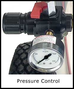 Internal Mix Chopper Gun Gelcoater pressure controls